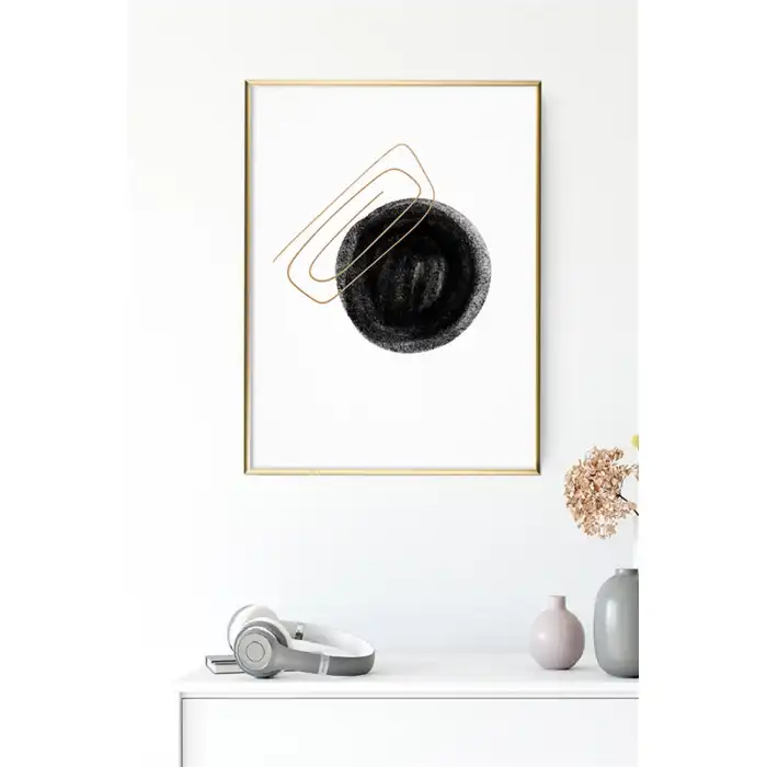 Black Dot Poster Tablo No:2