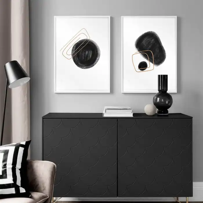 Black Dots 2’li Poster Tablo Seti