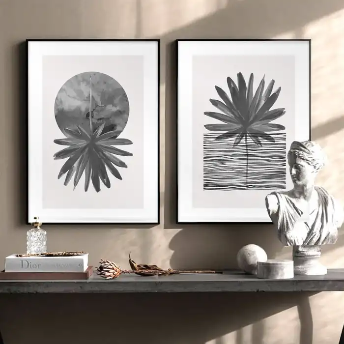 Black Palm 2’li Poster Tablo Seti