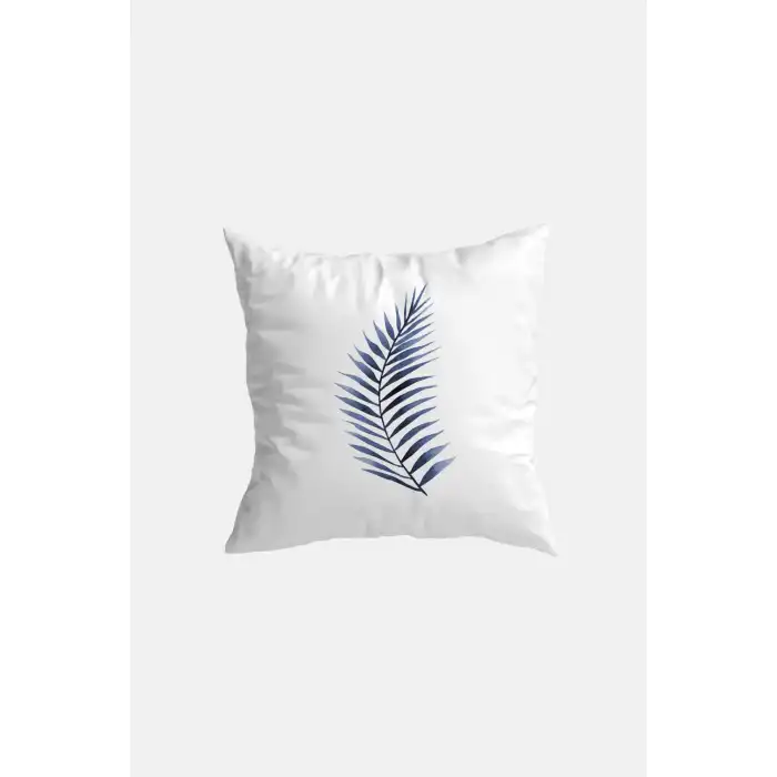 Blue Leaf Kırlent Kılıfı No:3 (43x43 cm)