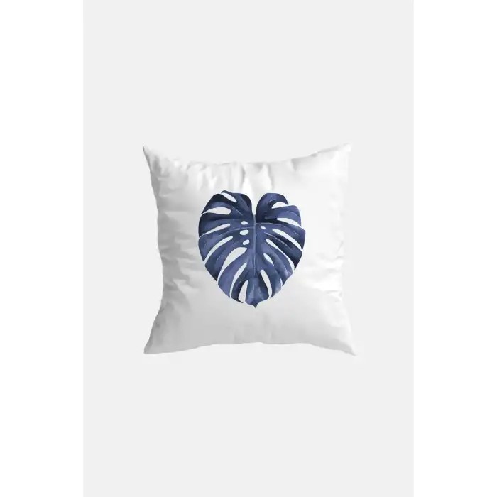 Blue Leaf Kırlent Kılıfı No:6 (43x43 cm)