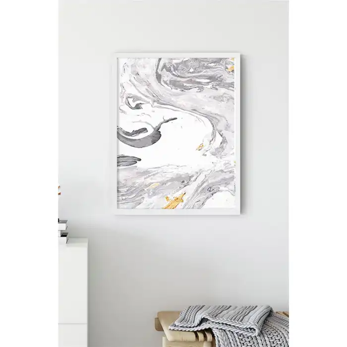 Blue Marble No:4 Poster Tablo