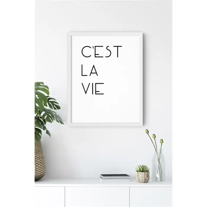 Cest La Vie Motto Poster Tablo
