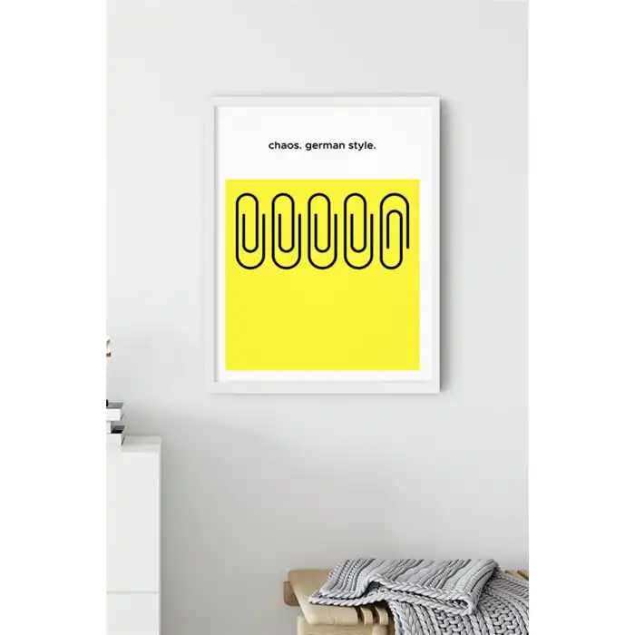 Chaos German Style Motto Poster Tablo