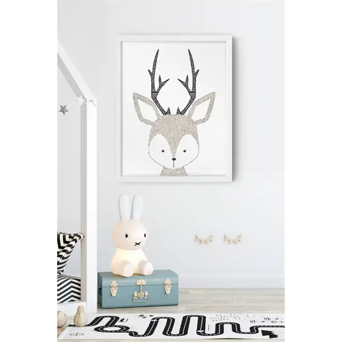 Çizgi Hayvanlar Çocuk Odası Poster Tablo No:3