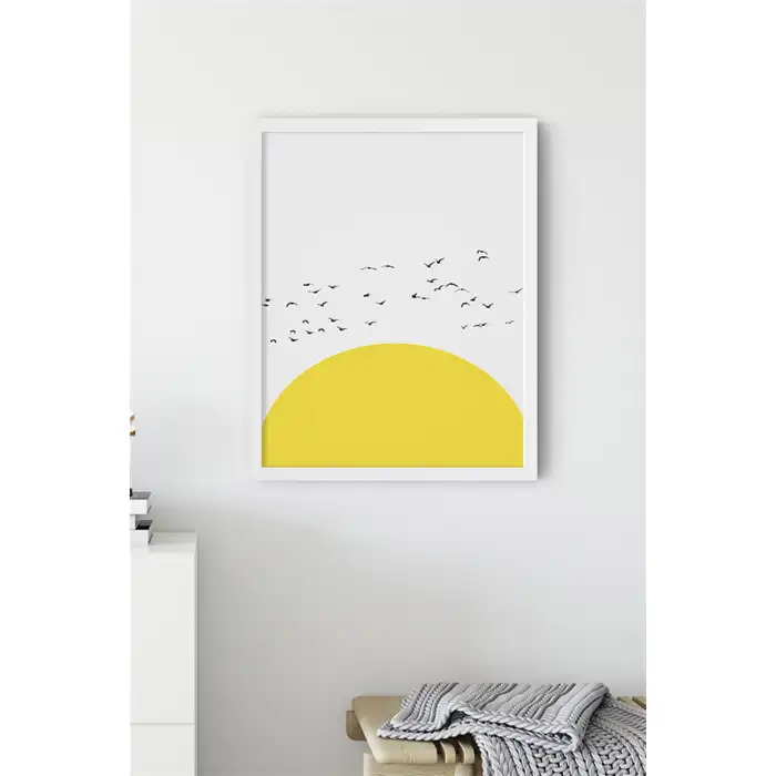 Çizim Güneş Poster Tablo