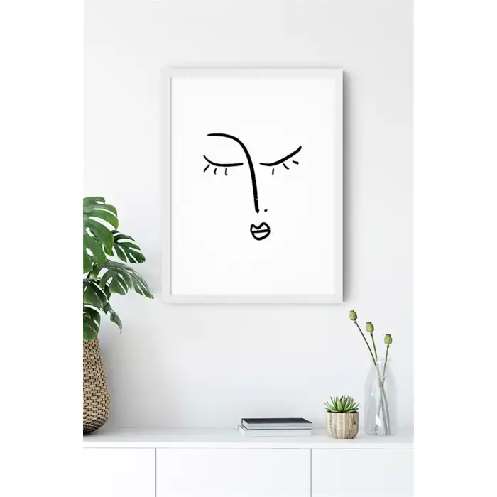 Çizim Surat Poster Tablo