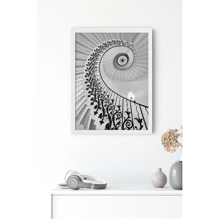 Dönen Merdiven Poster Tablo