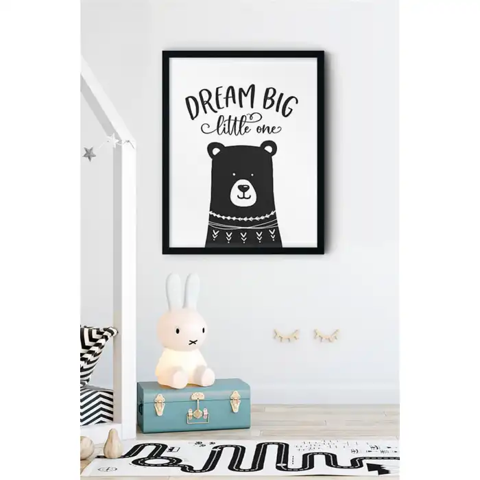 Dream Big Little One Çocuk Odası Poster Tablo No:1