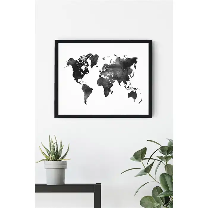 Dünya Haritası Poster Tablo