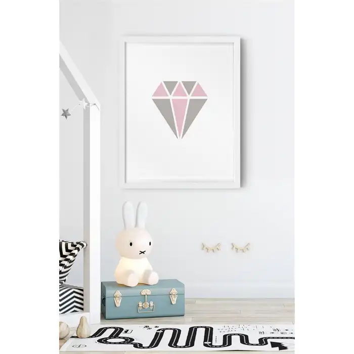 Elmas Desenli Çocuk Odası Poster Tablo