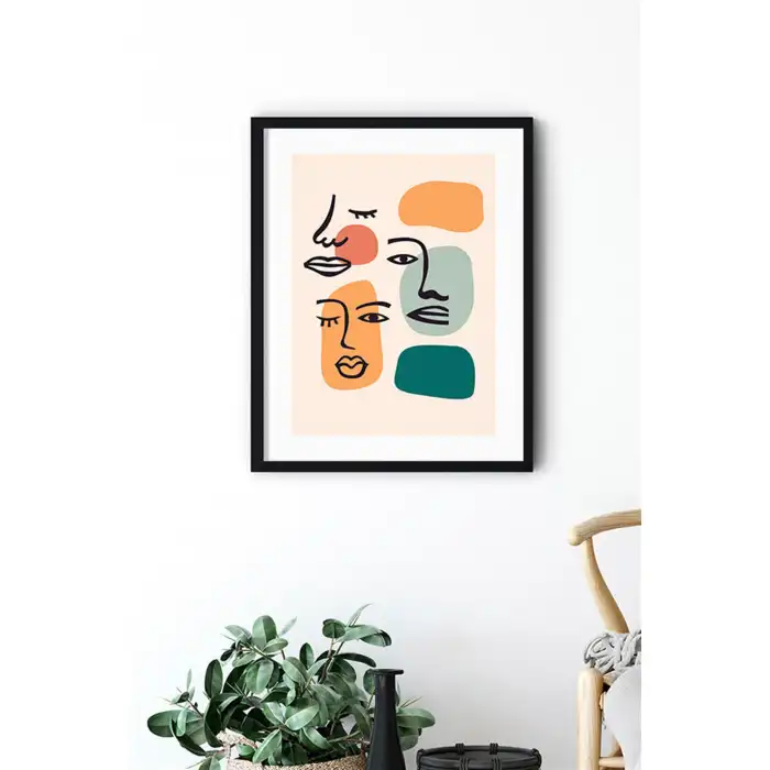 Face Art Poster Tablo No:1