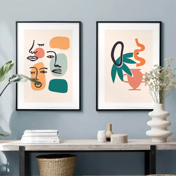 Face Art 2’li Poster Tablo Seti