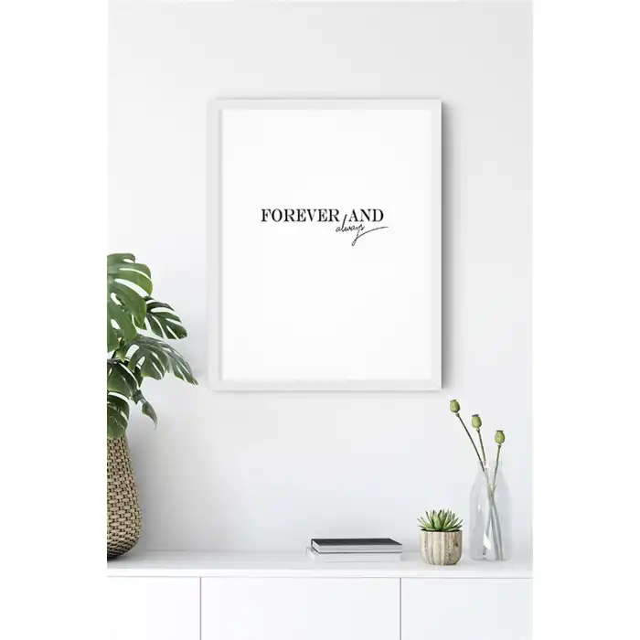 Forever Love Motto Poster Tablo