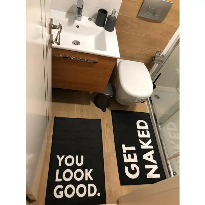 Get Naked Siyah Banyo Paspası