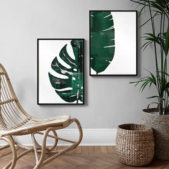 Green Leaf 2’li Poster Tablo Seti