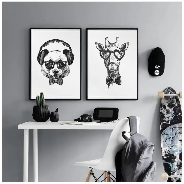 Hipster 2’li Poster Tablo Seti