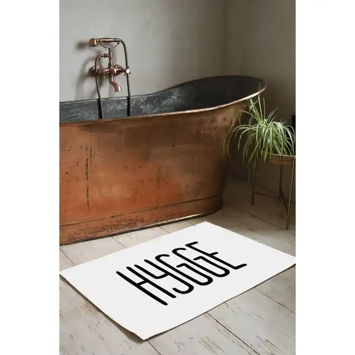 HYGGE Beyaz Banyo Paspası