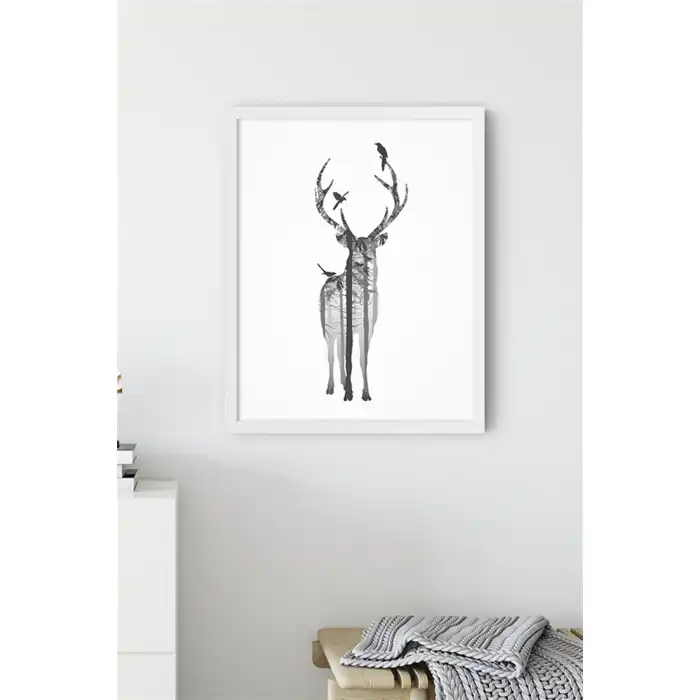 İllüstrasyon Geyik Poster Tablo