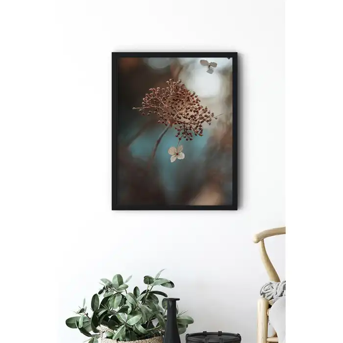Kahverengi Çiçek No:2 Poster Tablo