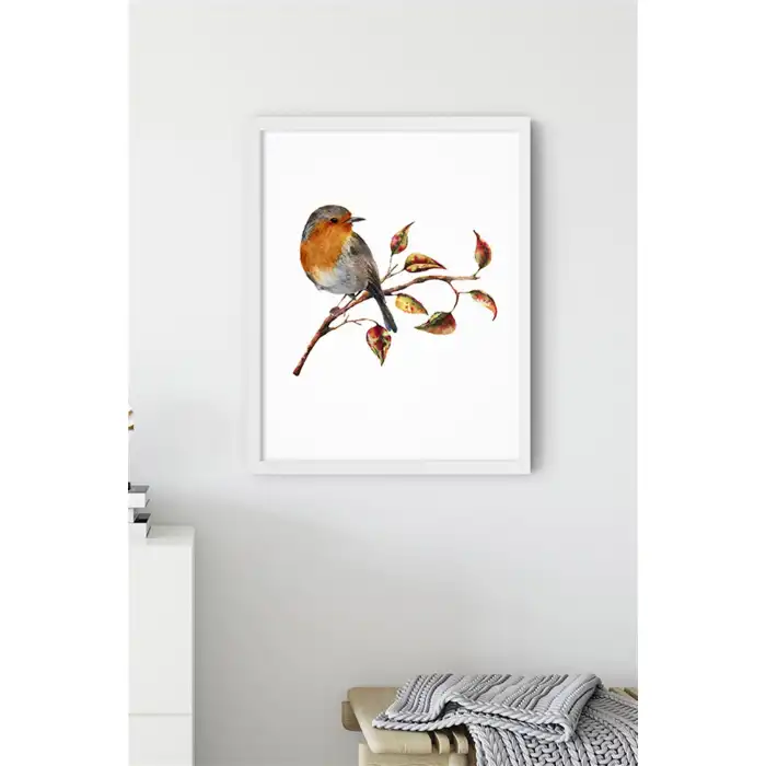 Kahverengi Kuş No:2 Poster Tablo