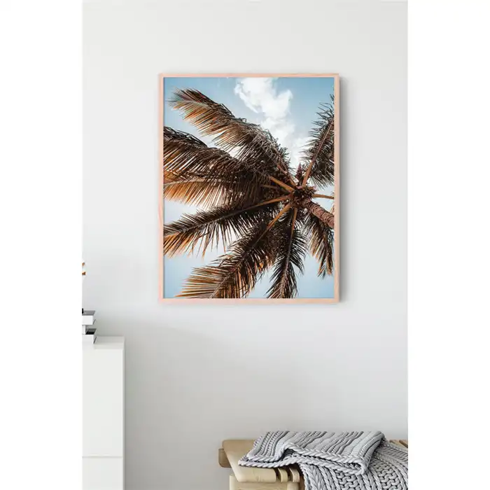 Kahverengi Palmiye Poster Tablo