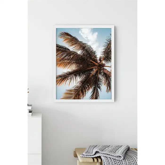 Kahverengi Palmiye Poster Tablo