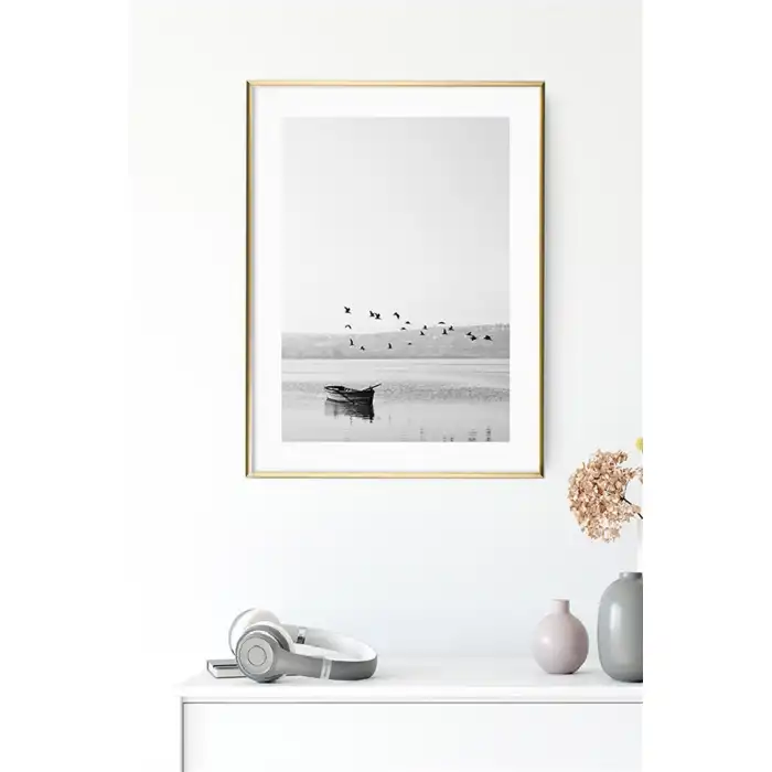 Kayıklı Göl Poster Tablo