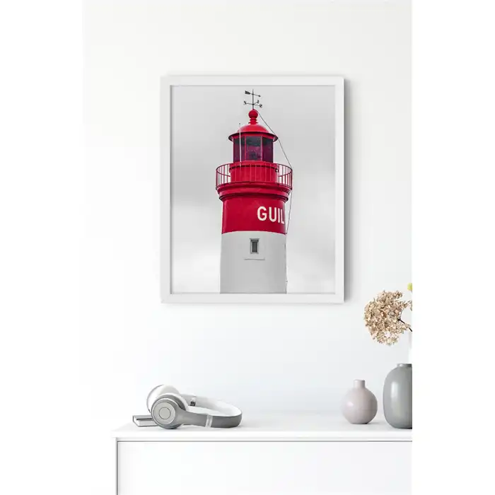 Kırmızı Deniz Feneri Poster Tablo