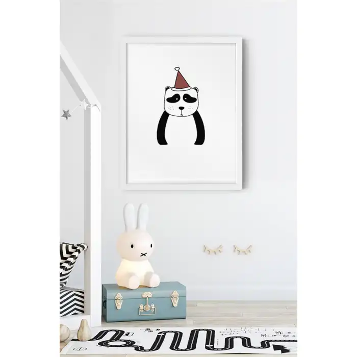 Kırmızı Hayvan Çocuk Odası Poster Tablo No:2