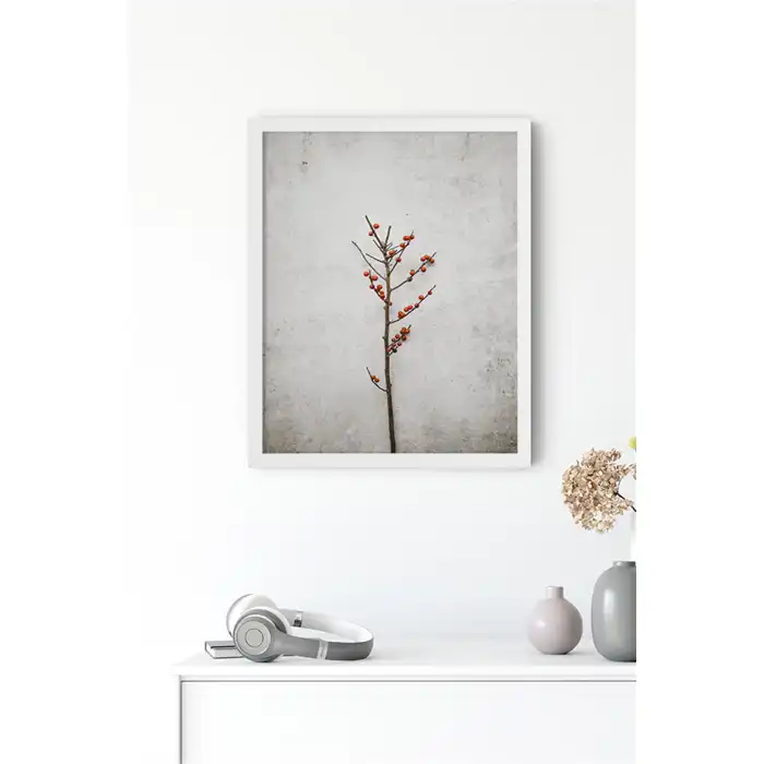 Kırmızı Tomurcuk Poster Tablo