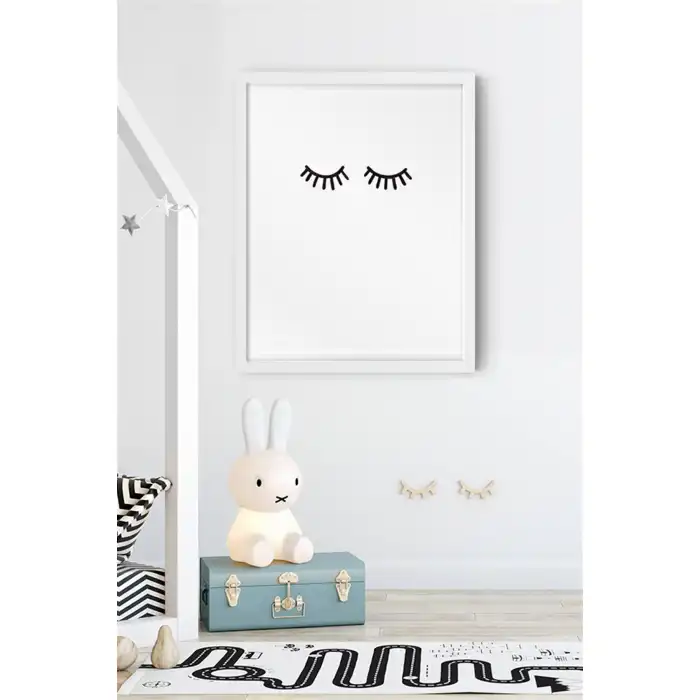 Kirpik Desenli Çocuk Odası Poster Tablo