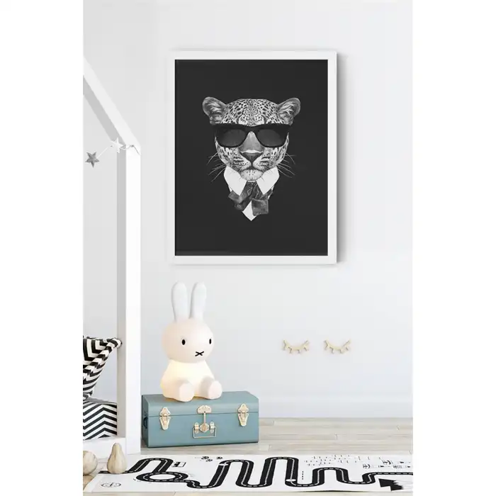 Leopar Desenli Çocuk Odası Poster Tablo