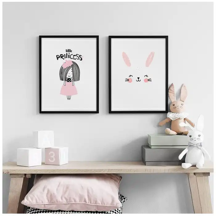 Little Princess Çocuk Odası Poster Tablo Seti