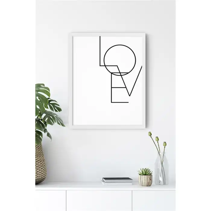 Love Motto Poster Tablo