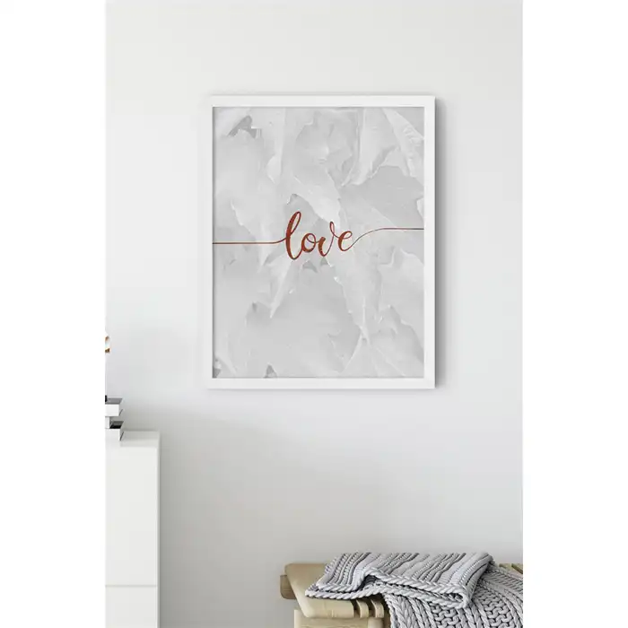 Love No:4 Motto Poster Tablo