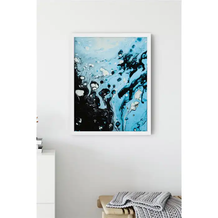 Mavi Boya Poster Tablo