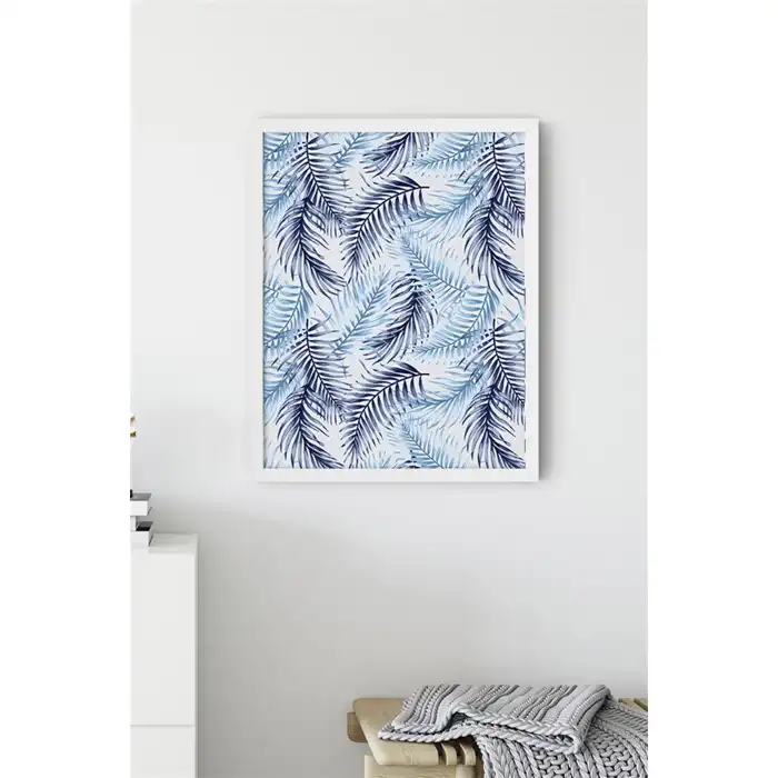 Mavi Çam Yaprakları Poster Tablo