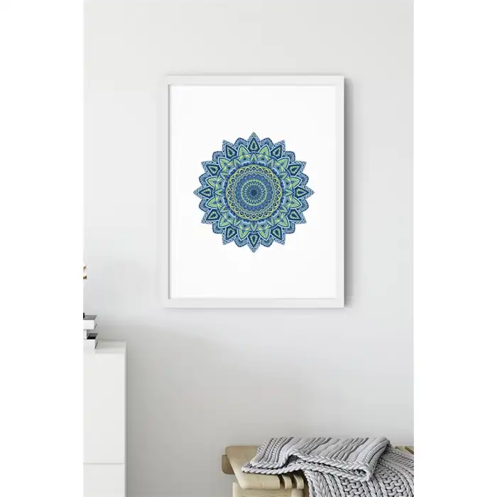 Mavi Mandala Poster Tablo