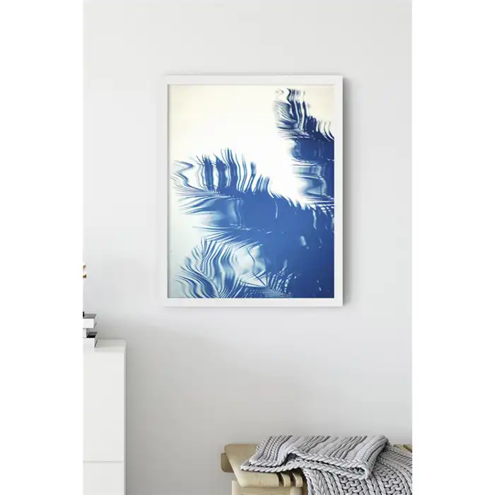Mavi Palmiye Gölgesi Poster Tablo