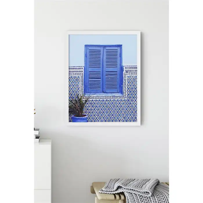Mavi Pencere No:1 Poster Tablo