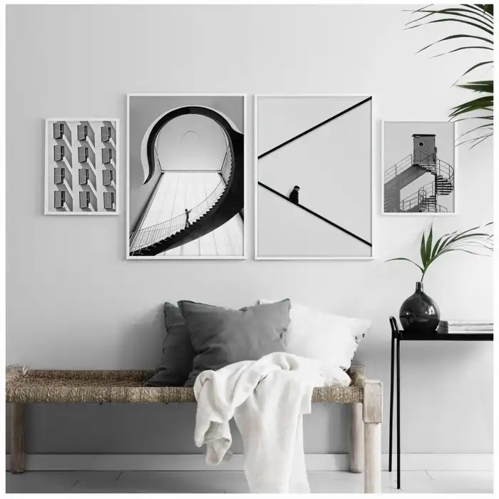 Merdiven Temalı Poster Tablo Seti