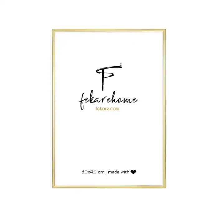 Metal Gold Çerçeve (30x40 cm)