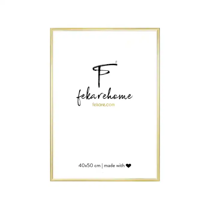 Metal Gold Çerçeve (40x50 cm)