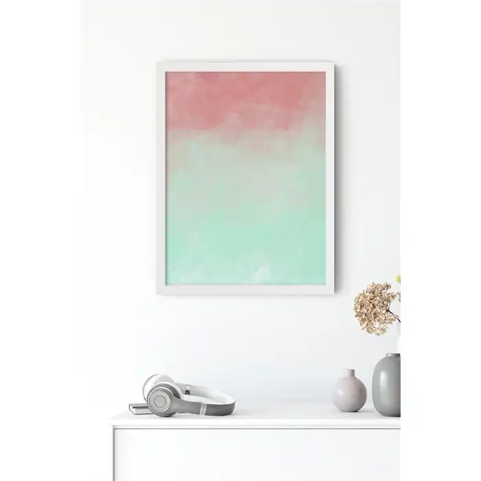 Mint Gradyan Poster Tablo