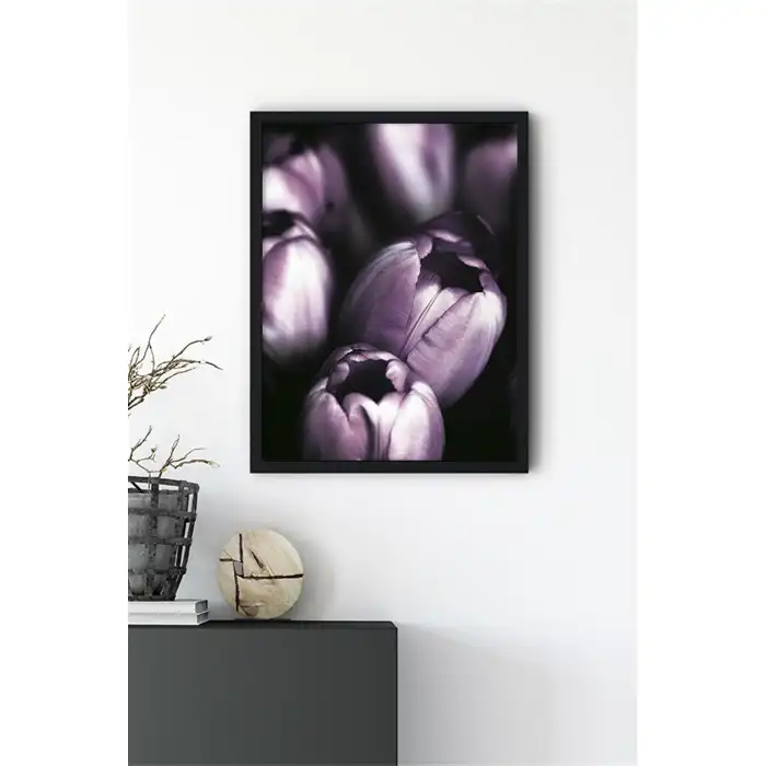 Mor Çiçek No:1 Poster Tablo