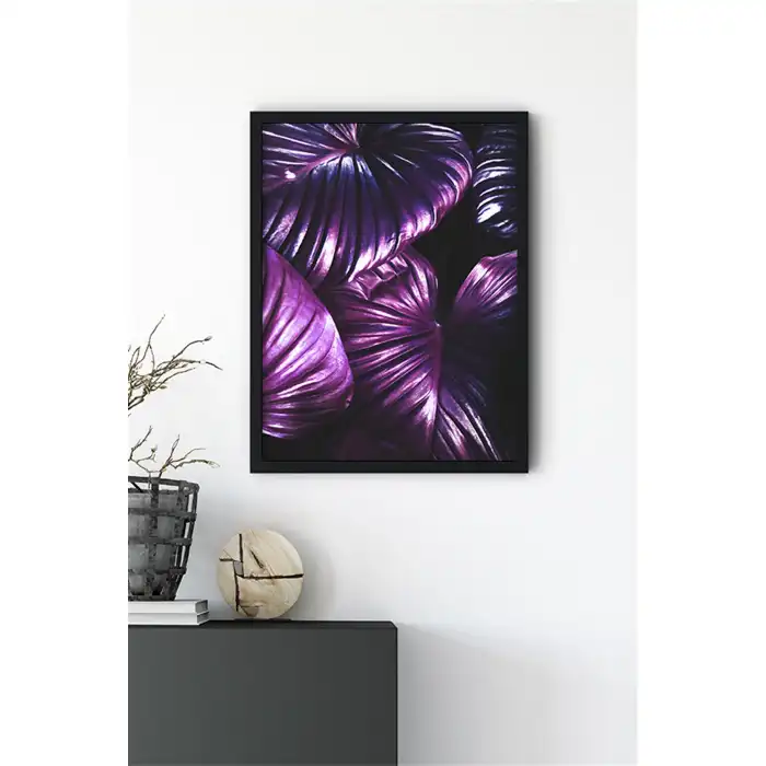 Mor Çiçek No:2 Poster Tablo