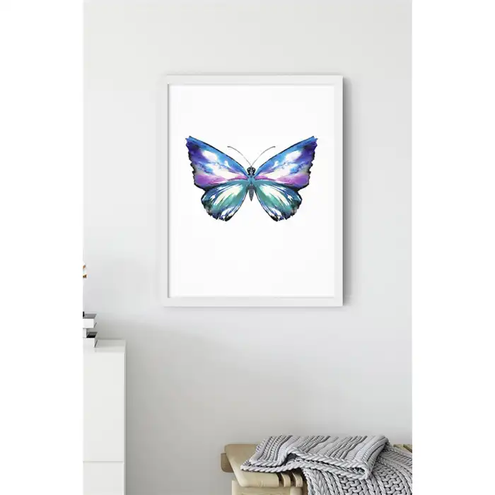 Mor Kelebek Poster Tablo