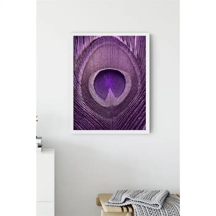 Mor Kelebek 3’lü Poster Tablo Seti