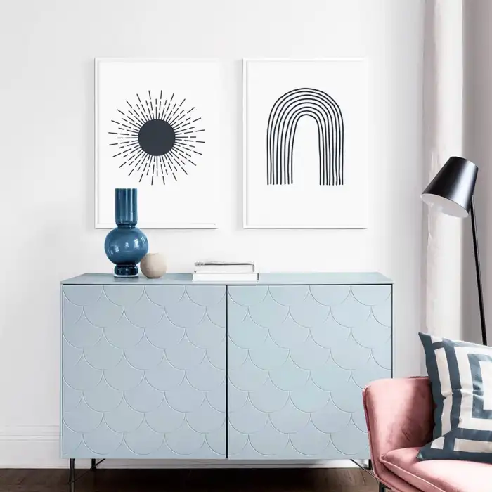 Navy Sun 2’li Poster Tablo Seti